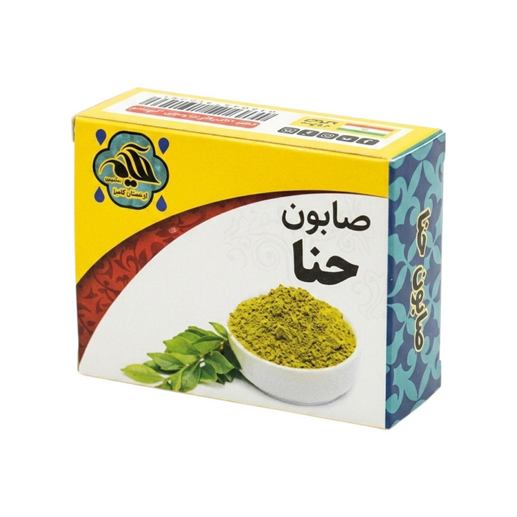 صابون شستشو ضد باکتری صورت و بدن حکیم مدل حنا مناسب برای انواع پوست وزن 50 گرم بسته ده عددی