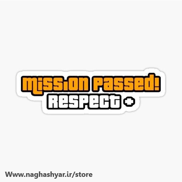 استیکر جی تی ای طرح mission passed respect