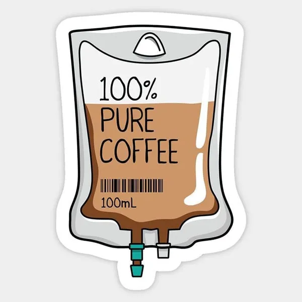 استیکر قهوه طرح 100 درصد قهوه خالص