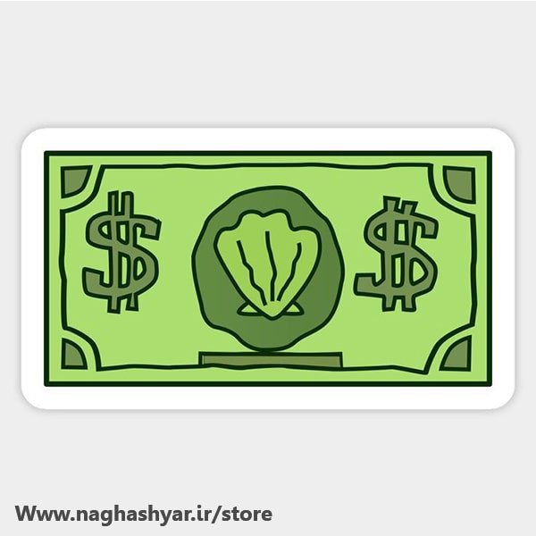 استیکر اسکناس باب اسفنجی
