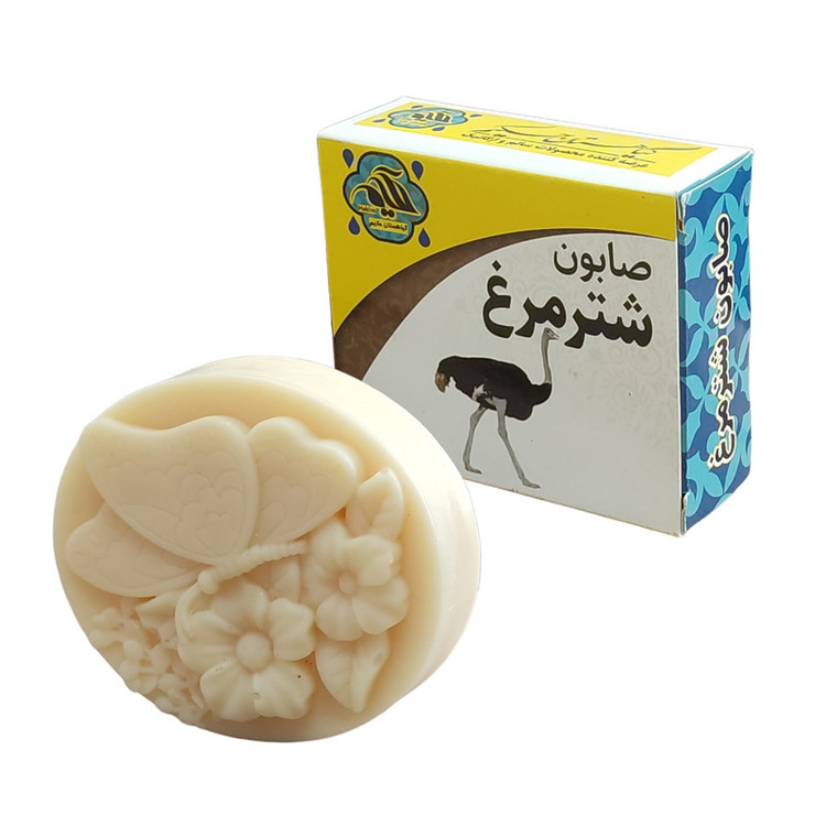 صابون شستشو گیاهستان حکیم مدل شترمرغ وزن 70 گرم بسته 3 عددی