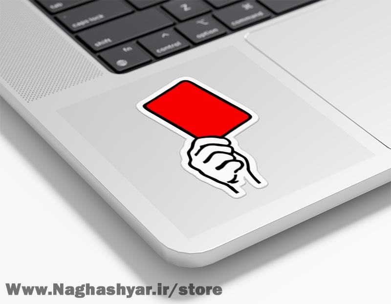 استیکر کارت قرمز