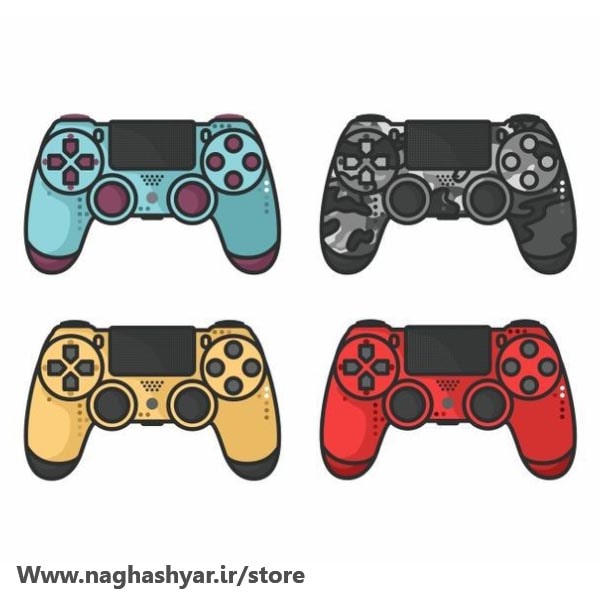پک استیکر دسته بازی ps4 مجموعه 4 عددی