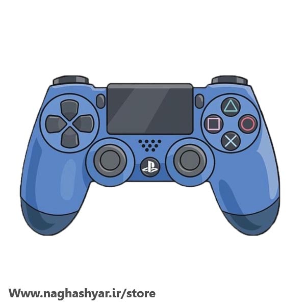 استیکر دسته بازی ps4 آبی