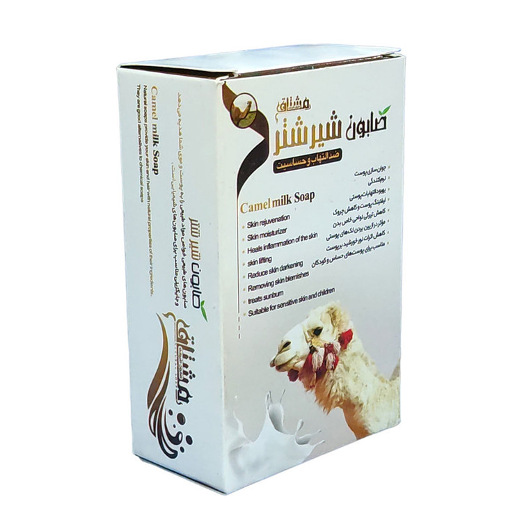 صابون شستشو مشتاق مدل شیرشتر وزن 80 گرم بسته 5 عددی