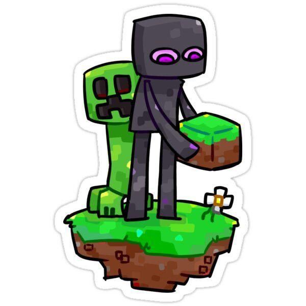 استیکر کریپر و enderman ماینکرافت