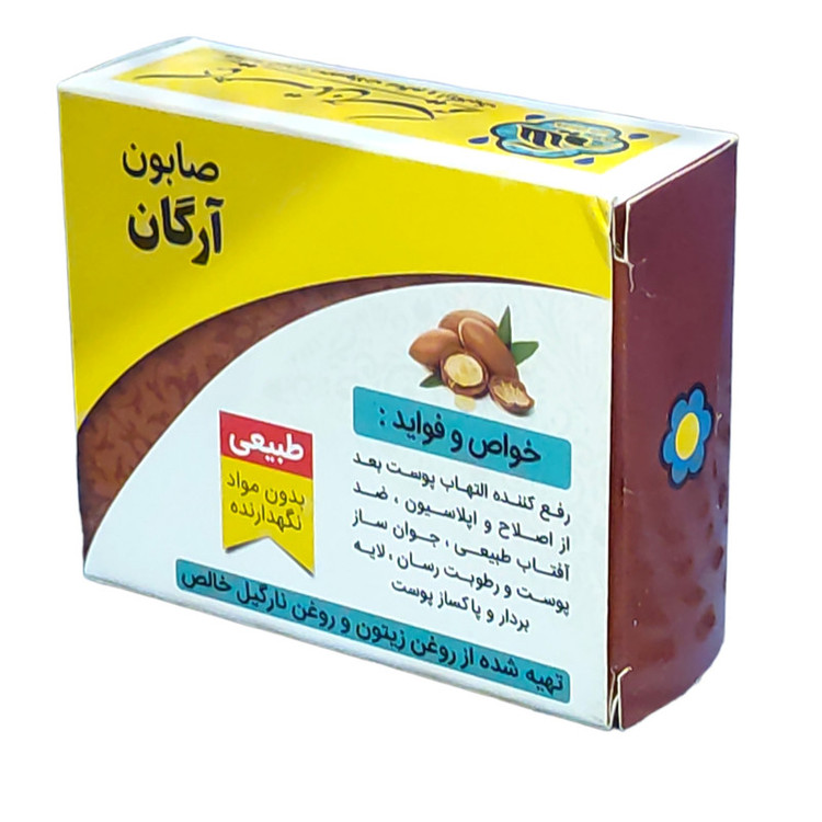 صابون شستشو گیاهستان حکیم مدل آرگان وزن 70 گرم بسته 4 عددی