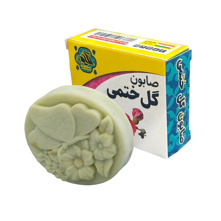صابون شستشو گیاهستان حکیم مدل گل ختمی وزن 70 گرم بسته 10 عددی
