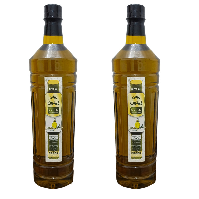 روغن زیتون بکر بابو - 1 لیتر بسته 2 عددی
