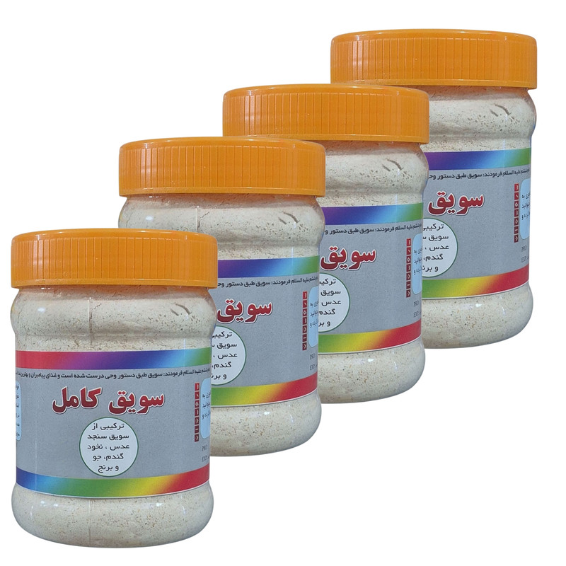 سویق کامل - ۲۵۰ گرم بسته چهار عددی