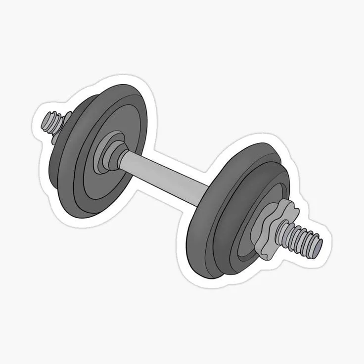 استیکر Bodybuilding dumbbells