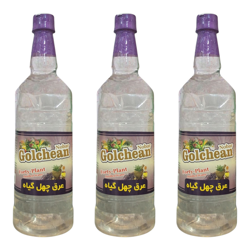 عرق ۴۰ گیاه گلچین نوبر ـ ۱ لیتر بسته سه عددی