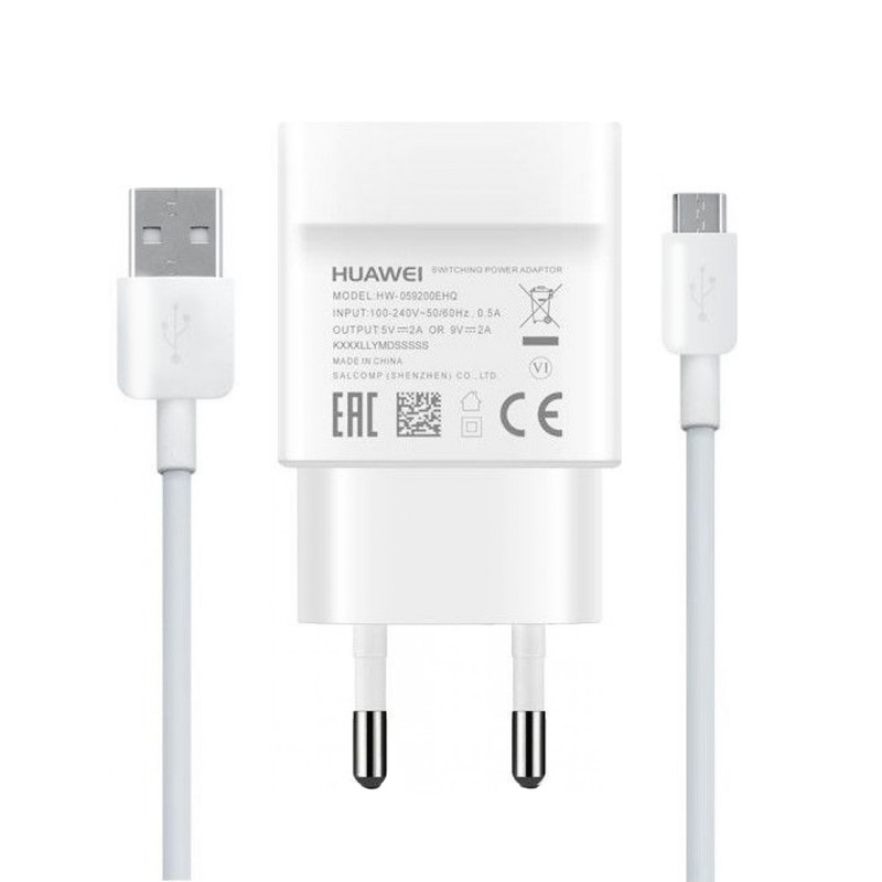 شارژر دیواری  مدل HW-059200EHQ به همراه کابل تبدیل microUSB