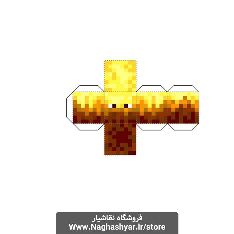 اوریگامی چهره ماینکرافت 01