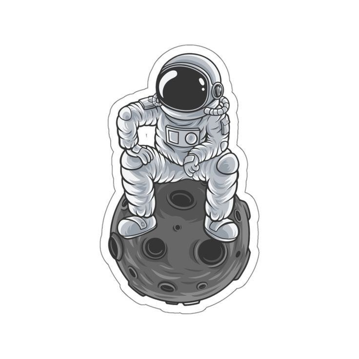 استیکر فضانورد 01