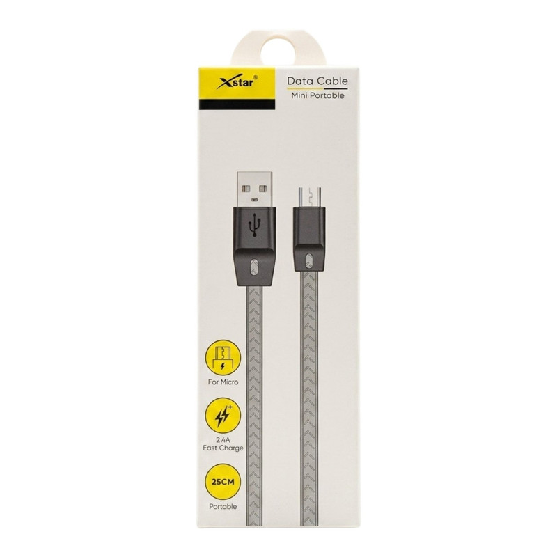 کابل تبدیل USB به microUSB ایکس استار مدل MY-445 طول 0.25 متر