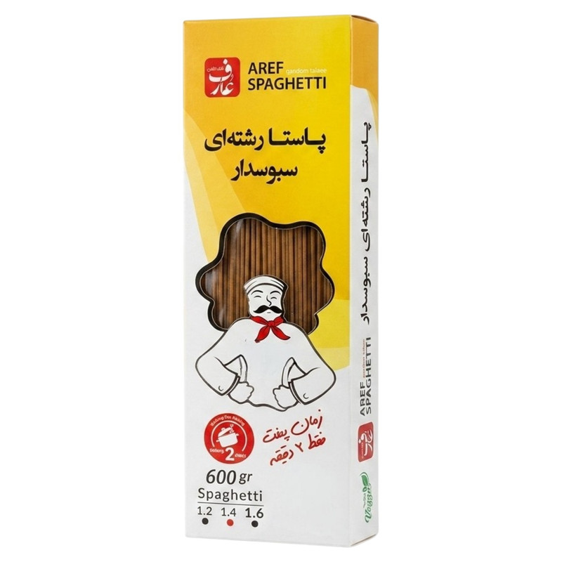 پاستا رشته ای سبوسدار عارف - 600 گرم