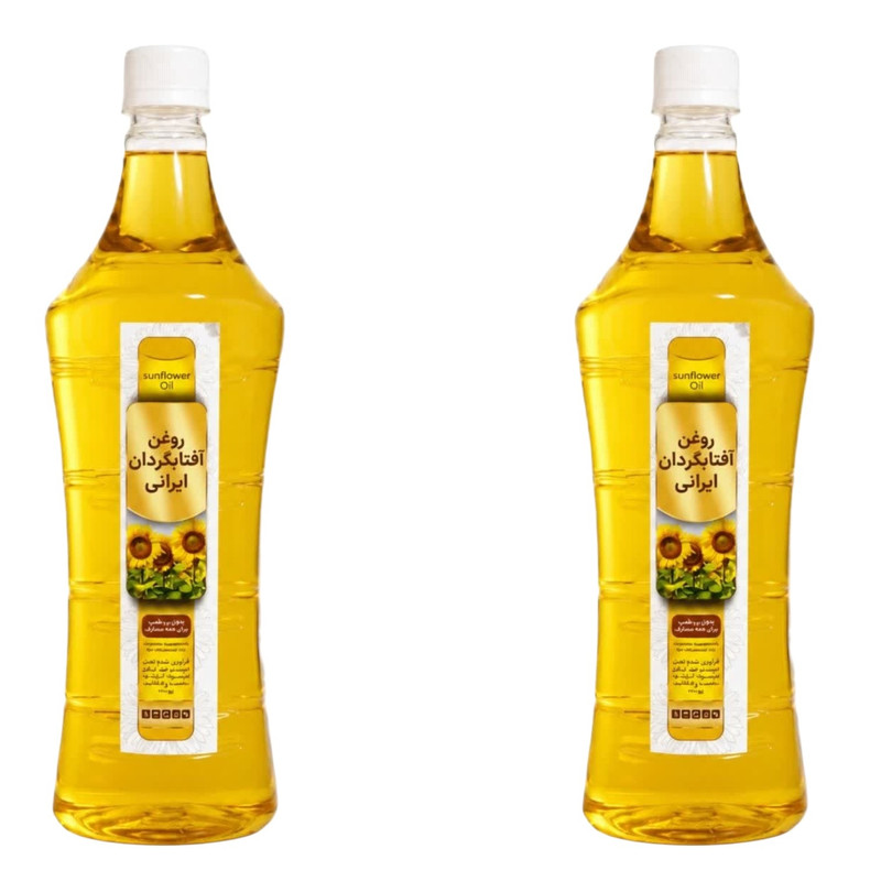 روغن آفتابگردان مایع - 1 لیتر بسته دو عددی