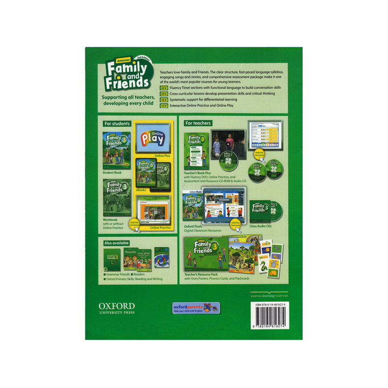 کتاب Family And Friends 3 Second Edition اثر Tamzin Thompson And Naomi Simmons انتشارات الوندپویان