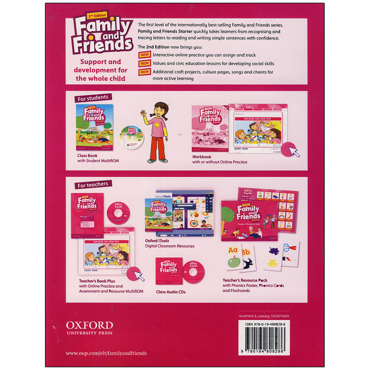 کتاب family and friends starter اثر Naomi Simmons انتشارات اکسفورد