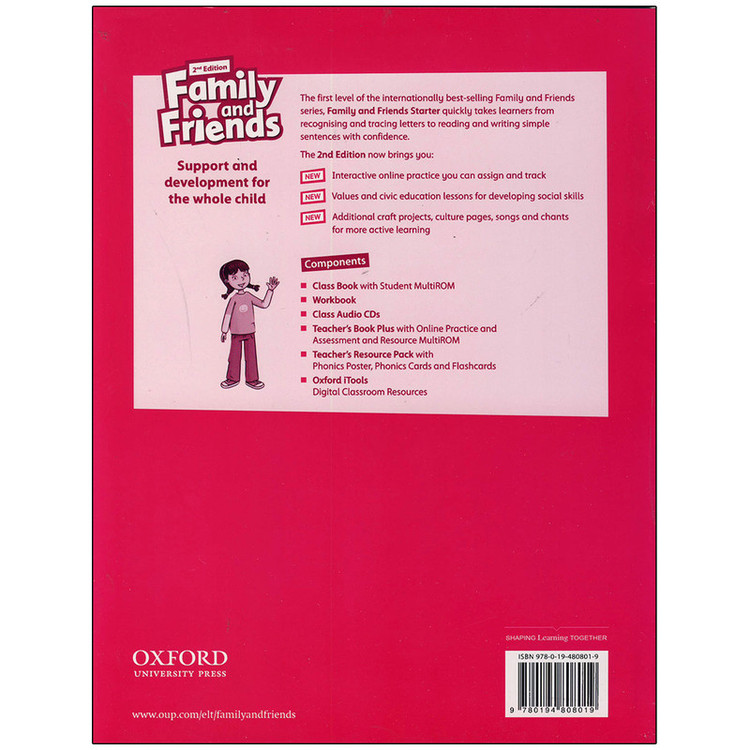 کتاب family and friends starter اثر Naomi Simmons انتشارات اکسفورد