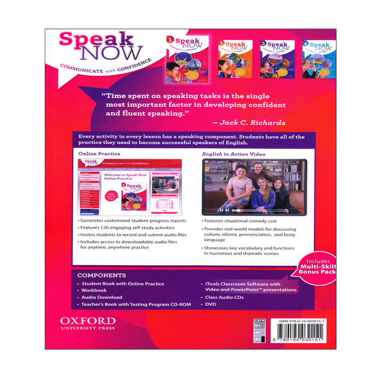 کتاب Speak Now 1 اثر Jack C. Richards And David Bohlke انتشارات الوند پویان