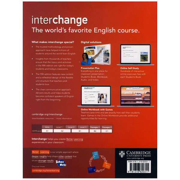 کتاب interchange 1 اثر jack c.richards انتشارات زبان مهر