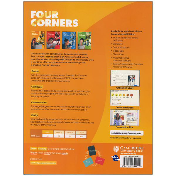 کتاب Four Corners 1 اثر Jack C.Richard and David Bohlke انتشارات زبان مهر