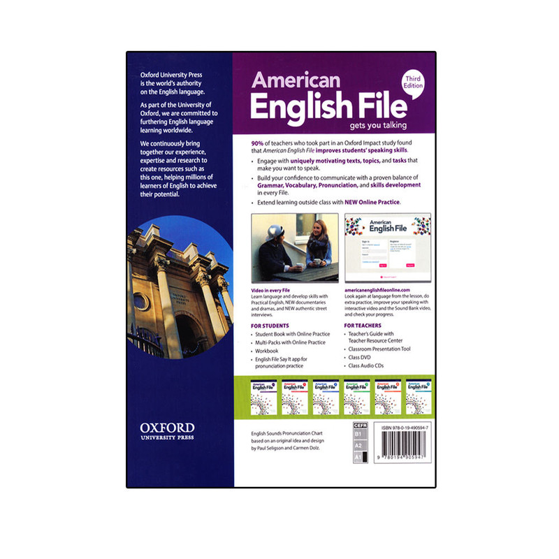 کتاب American English File Starter Third Edition اثر جمعی از نویسندگان انتشارات الوندپویان