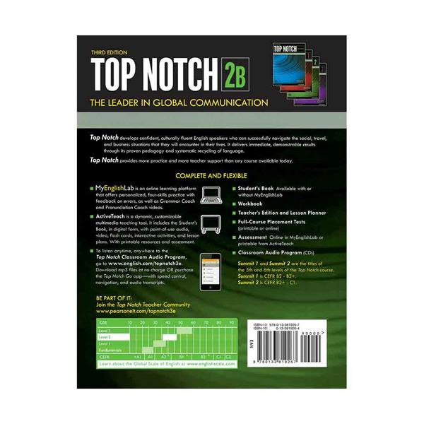 کتاب Top Notch 3rd 2B اثر Joan Saslow and Allen Ascher انتشارات Pearson