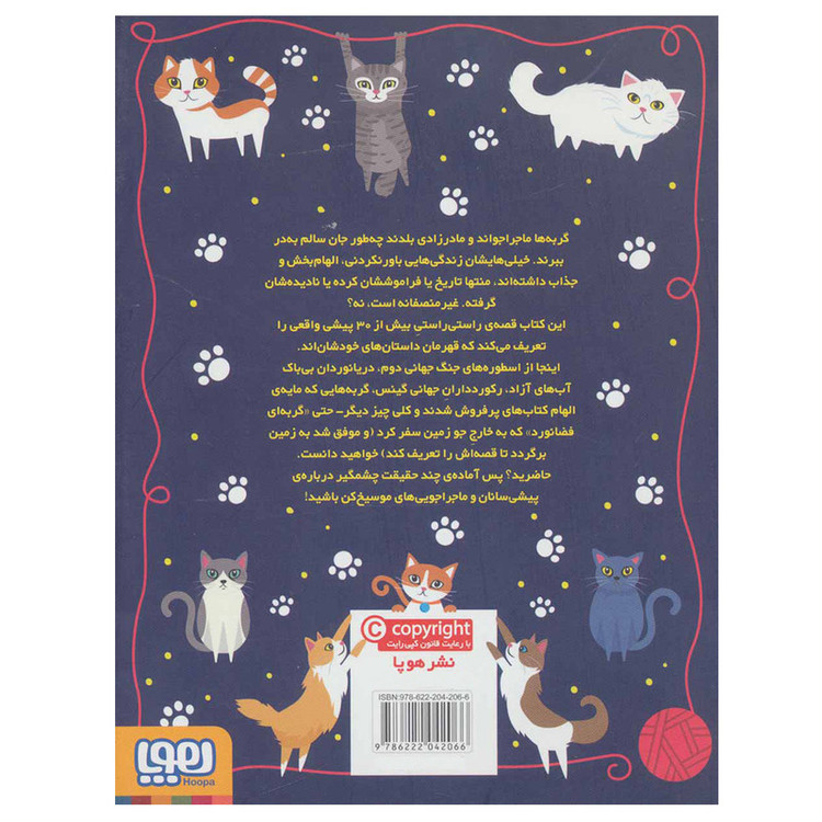 کتاب گربه های جسور! سرگذشت شجاعانه پیشی سانان پر شر و شور اثر کیمبرلی همیلتون نشر هوپا