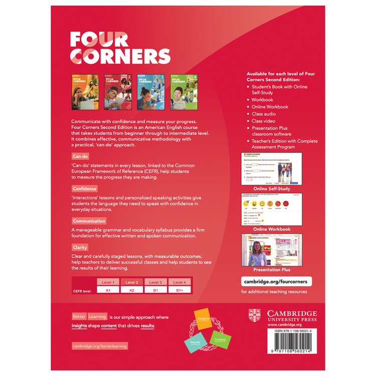 کتاب Four Corners 2nd 2 اثر Jack C. Richards and David Bohlke انتشارات هدف نوین