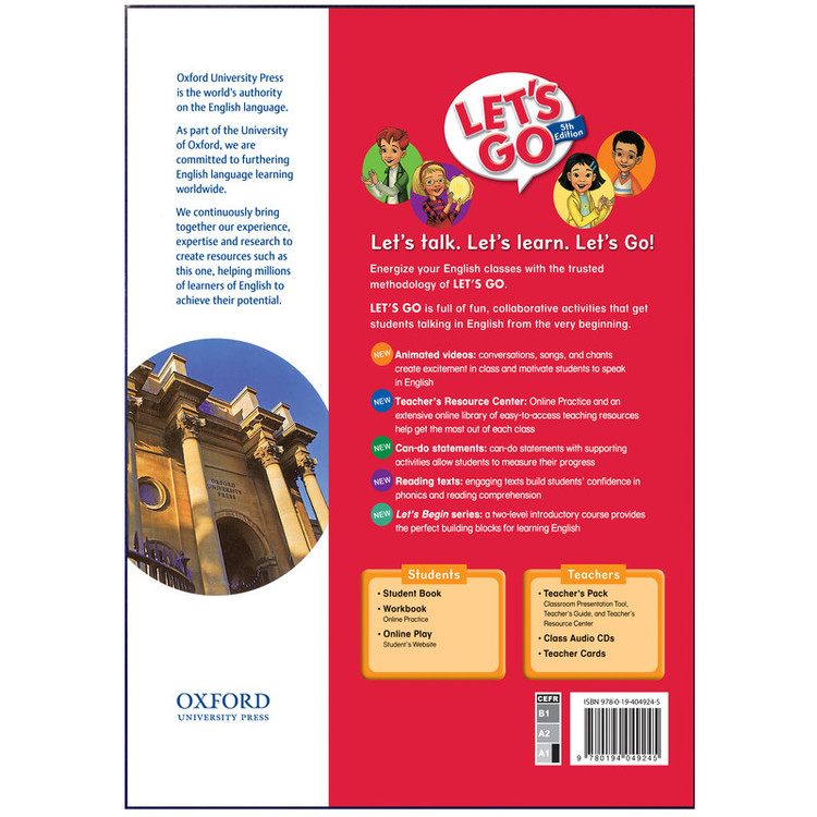 کتاب Lets Go 1 5th اثر جمعی از نویسندگان انتشارات هدف نوین