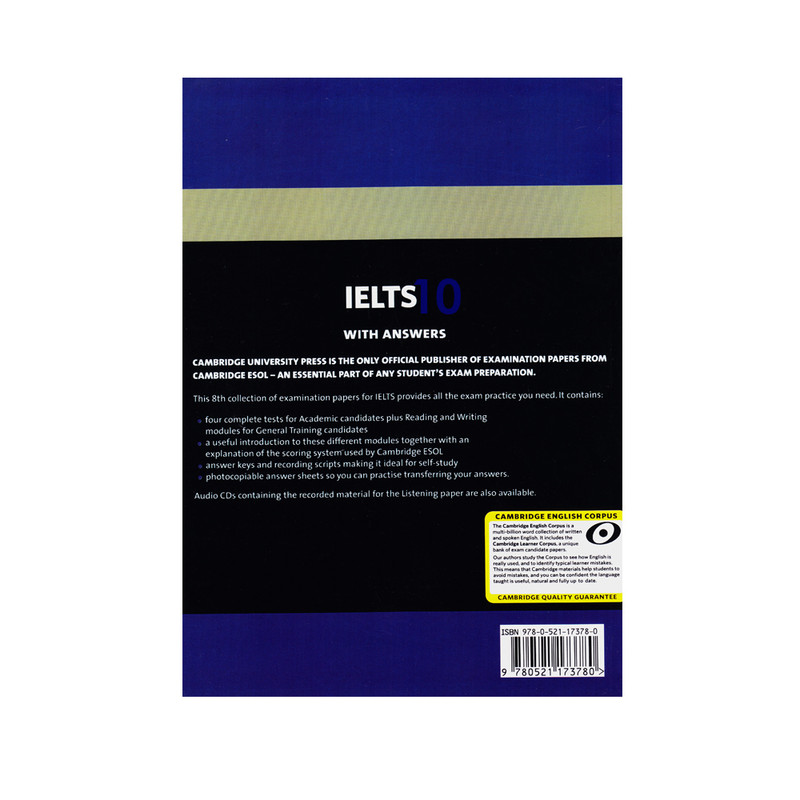 کتاب Cambridge English IELTS 10 اثر جمعی از نویسندگان انتشارات آرماندیس