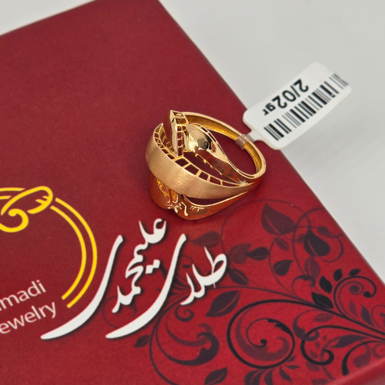 انگشتر طلا 18 عیار زنانه طلای علیمحمدی مدل TAR36
