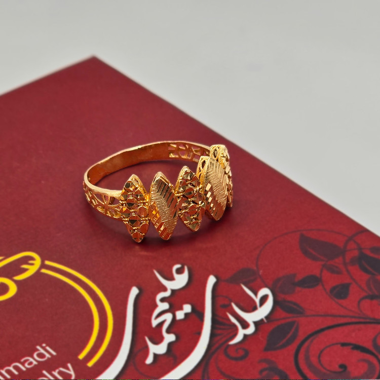 انگشتر طلا 18 عیار زنانه طلای علیمحمدی مدل TAR15