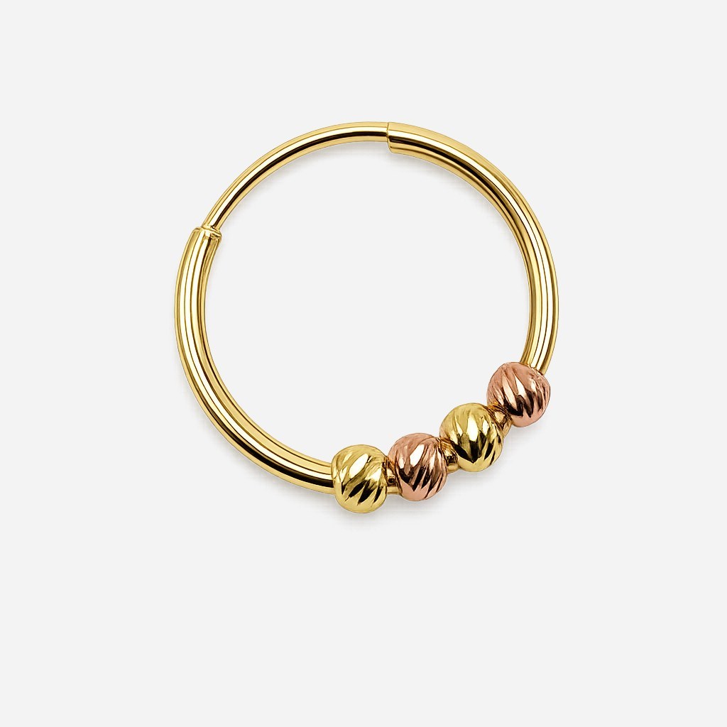 گوشواره حلقه ای خاتون 4 گوی 850 سوت