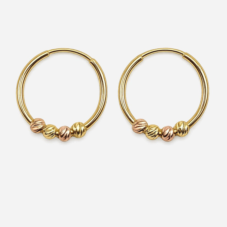 گوشواره حلقه ای خاتون 4 گوی 850 سوت