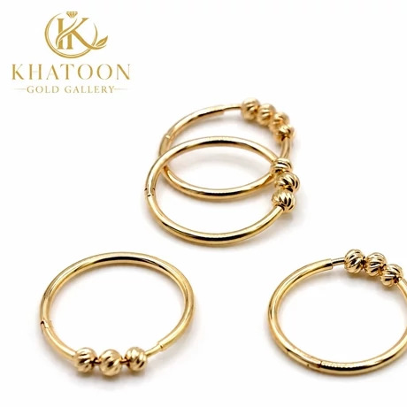 گوشواره حلقه ای 3 گوی 570 سوت
