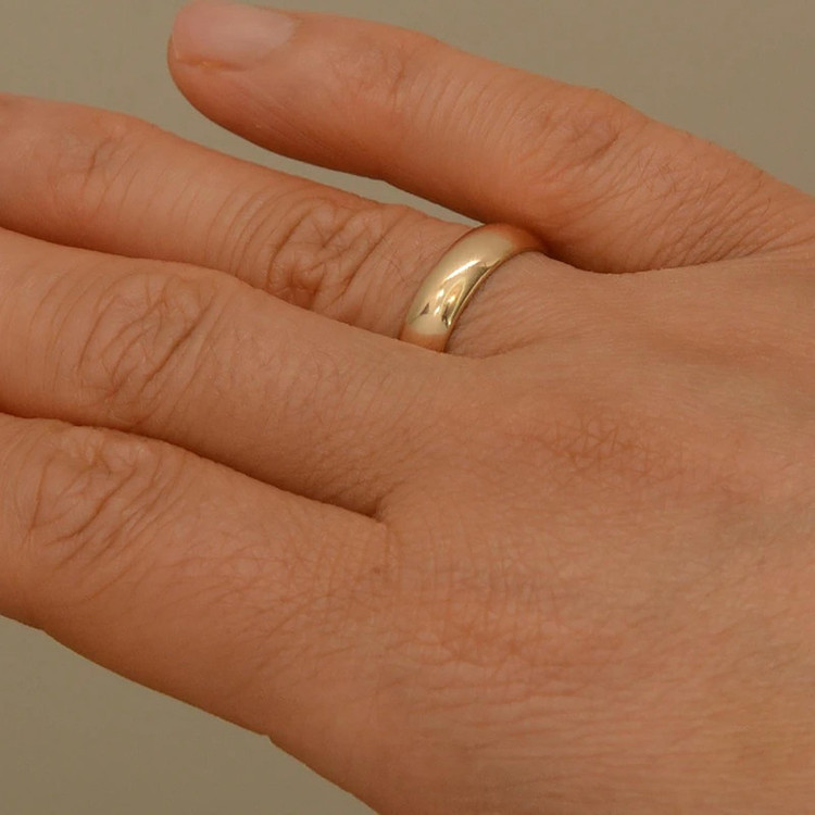 انگشتر طلا کم اجرت 18 عیار زنانه طلای مستجابی مدل رینگ کد E1098 سایز 55