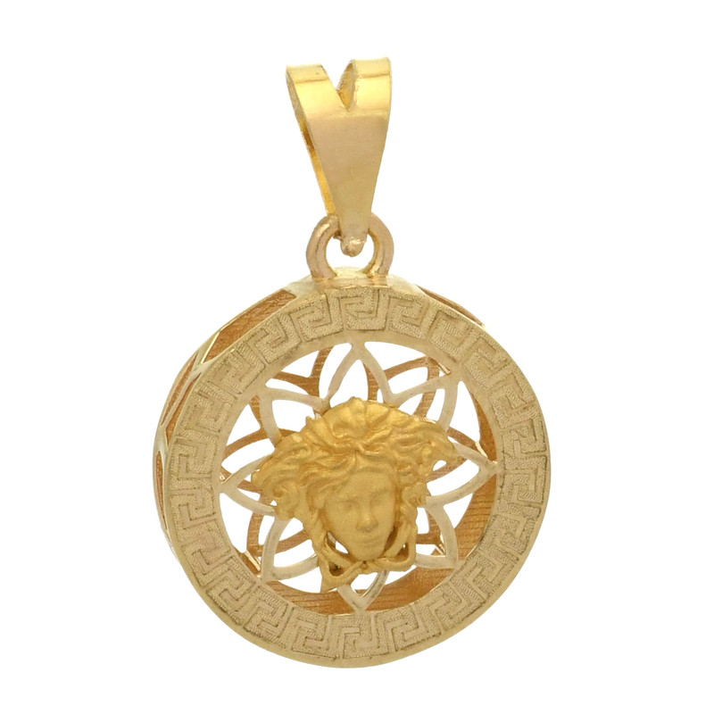 آویز گردنبند طلا کم اجرت 18 عیار زنانه طلای مستجابی طرح ورساچه کد A1051