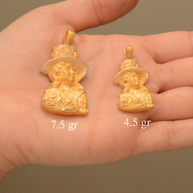 آویز گردنبند طلا 18 عیار زنانه طلای مستجابی طرح T2093