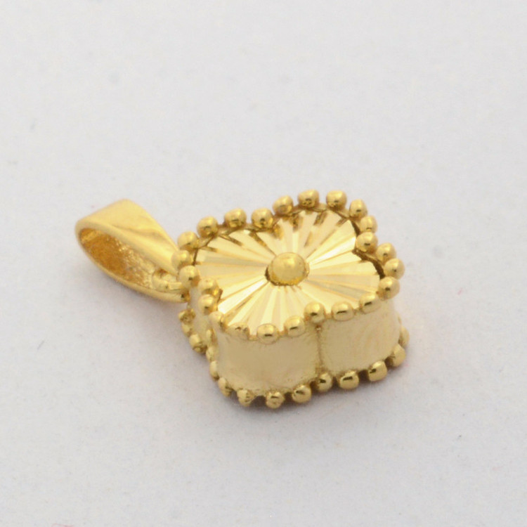 آویز گردنبند طلا 18 عیار زنانه طلای مستجابی طرح ونکلیف کد T1433