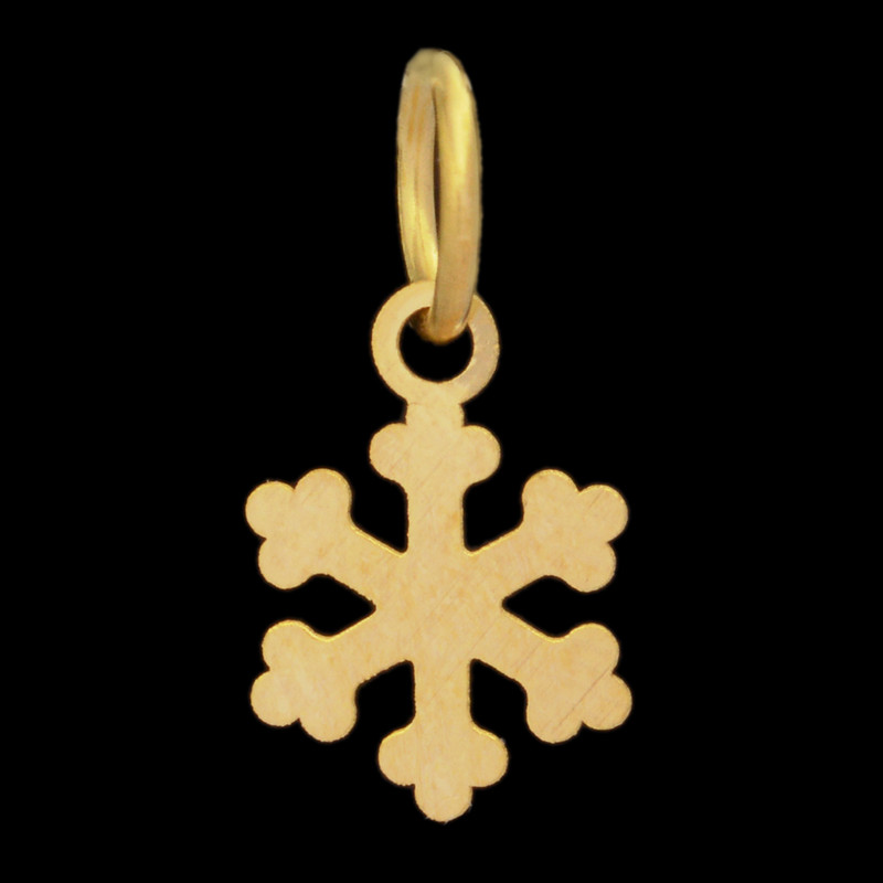 آویز گردنبند طلا 18 عیار زنانه طلای مستجابی طرح برف کد 86413