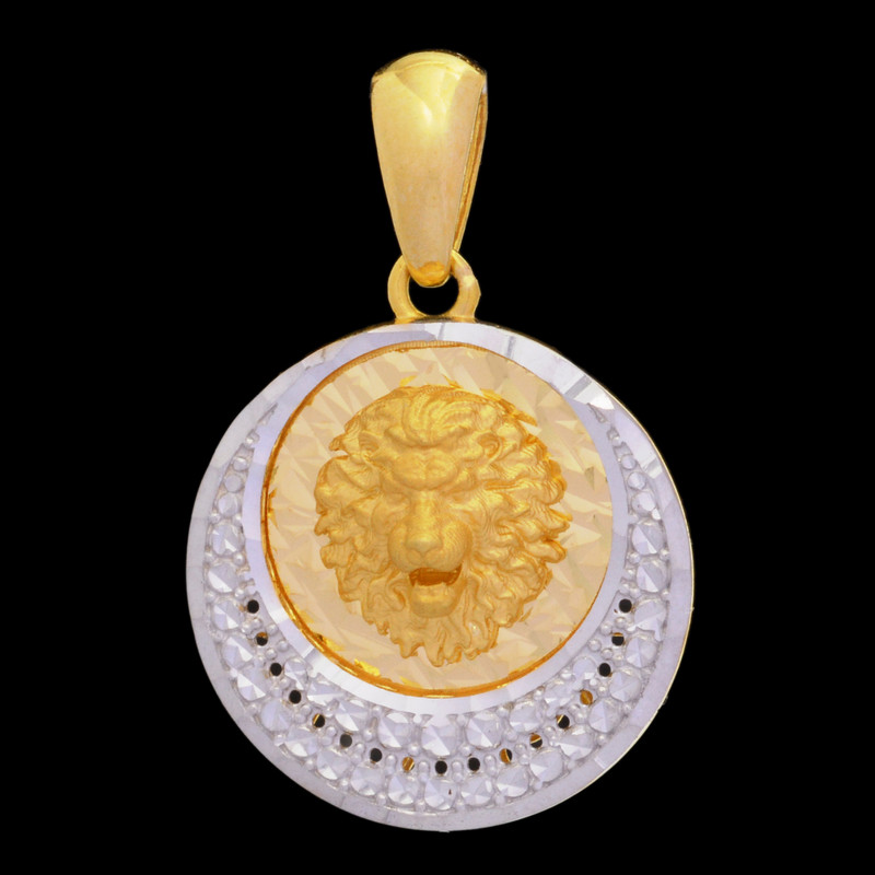 آویز گردنبند طلا 18 عیار زنانه طلای مستجابی طرح شیر کد 5236