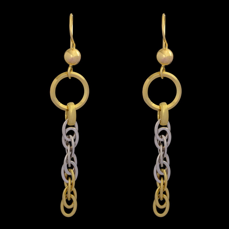 گوشواره عصایی طلا 18 عیار زنانه طلای مستجابی مدل اسپادانا کد 5632