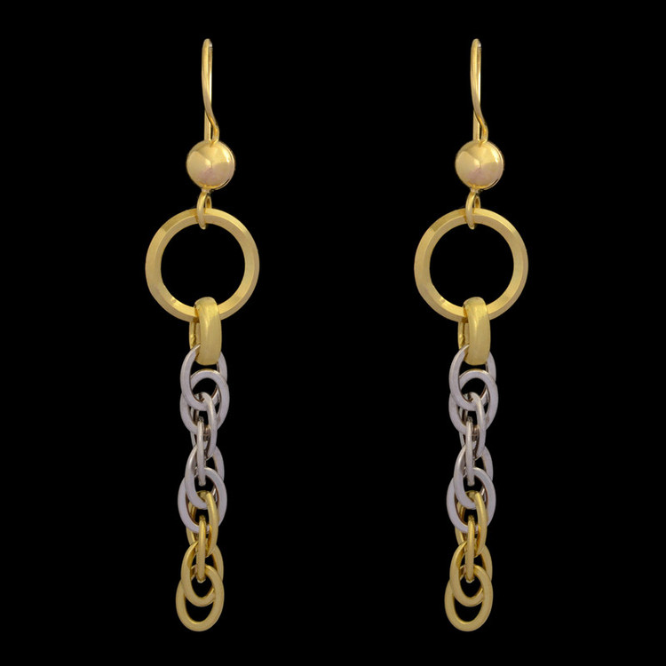 گوشواره عصایی طلا 18 عیار زنانه طلای مستجابی مدل اسپادانا کد 5632