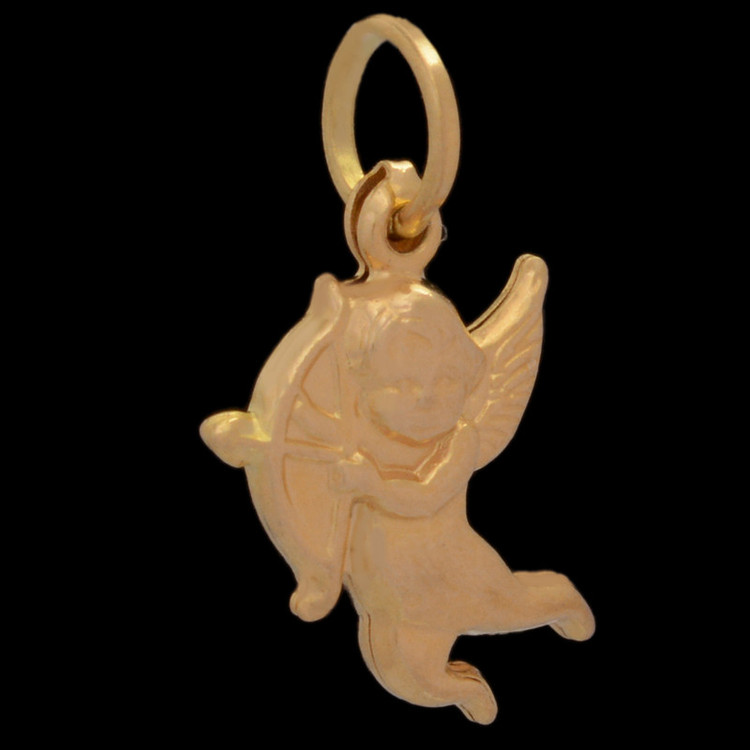 آویز گردنبند طلا 18 عیار زنانه طلای مستجابی طرح کماندار کد 12325