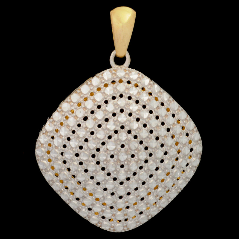 آویز گردنبند طلا 18 عیار زنانه طلای مستجابی طرح مربع آوا کد 2323