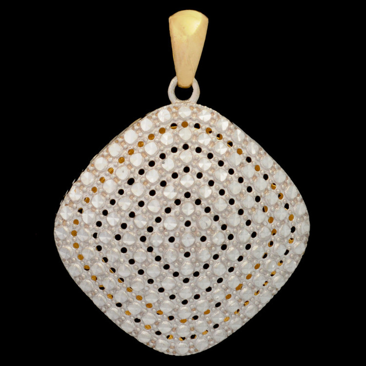 آویز گردنبند طلا 18 عیار زنانه طلای مستجابی طرح مربع آوا کد 2323